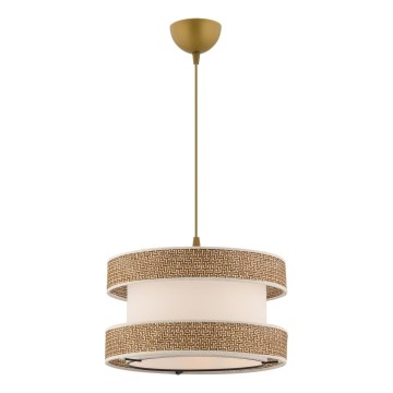 Pakaramā lustra HALO ar vadu 1xE27/60W/230V krēmkrāsaina/bēša