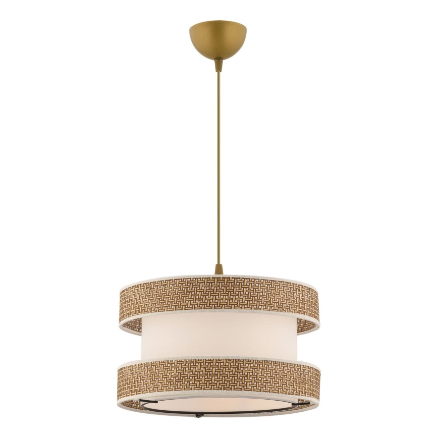 Pakaramā lustra HALO ar vadu 1xE27/60W/230V krēmkrāsaina/bēša