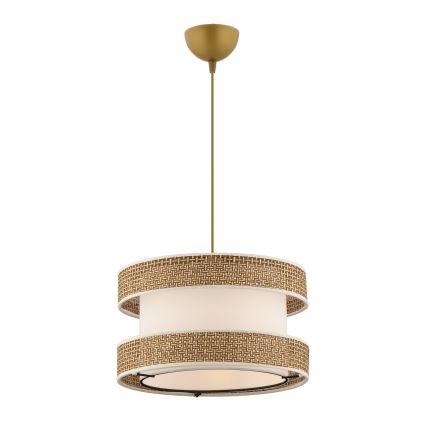Pakaramā lustra HALO ar vadu 1xE27/60W/230V krēmkrāsaina/bēša