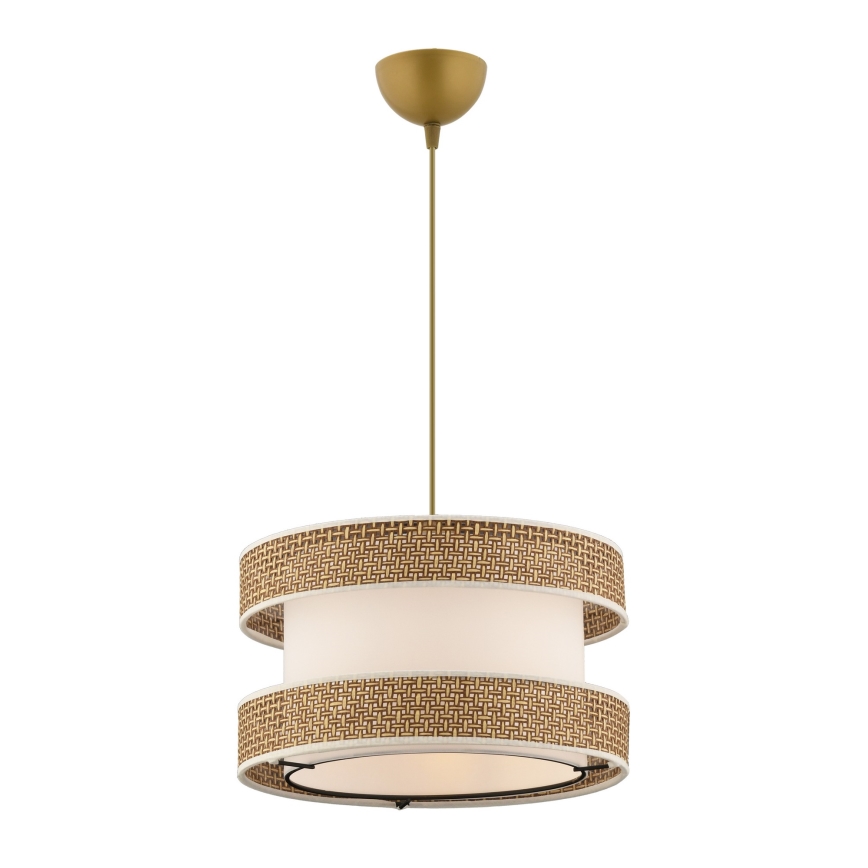 Pakaramā lustra HALO ar vadu 1xE27/60W/230V krēmkrāsaina/bēša