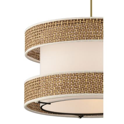 Pakaramā lustra HALO ar vadu 1xE27/60W/230V krēmkrāsaina/bēša