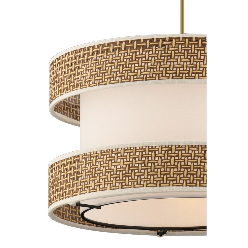 Pakaramā lustra HALO ar vadu 1xE27/60W/230V krēmkrāsaina/bēša