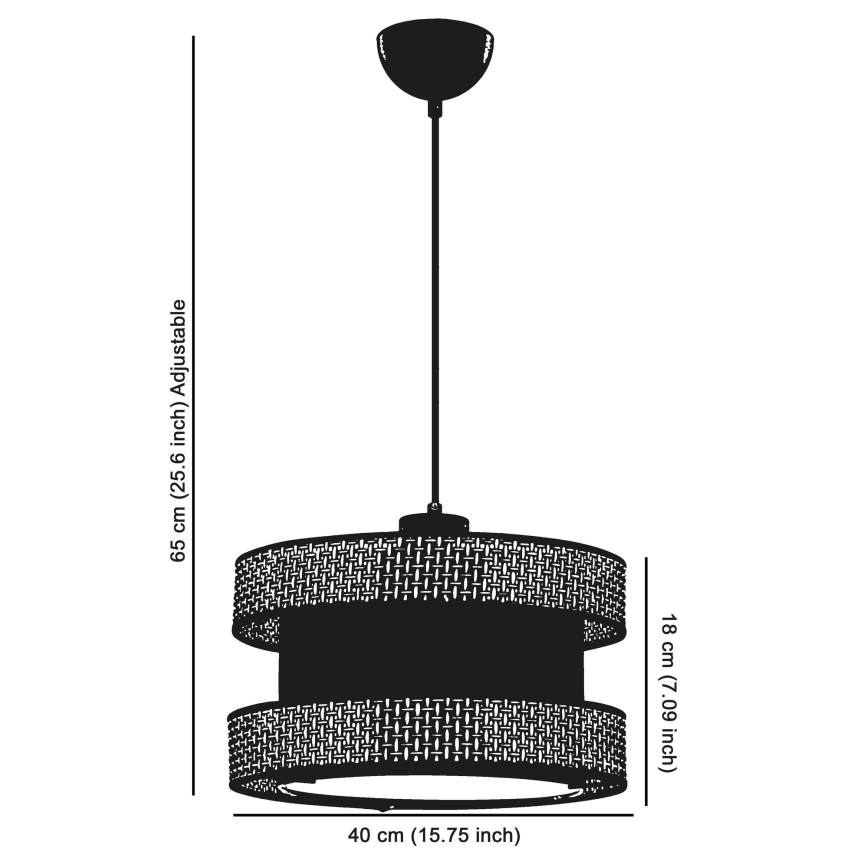 Pakaramā lustra HALO ar vadu 1xE27/60W/230V krēmkrāsaina/bēša