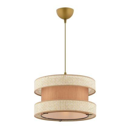 Pakaramā lustra HALO uz troses 1xE27/60W/230V, bēša/krēmkrāsas