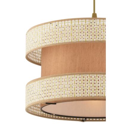 Pakaramā lustra HALO uz troses 1xE27/60W/230V, bēša/krēmkrāsas