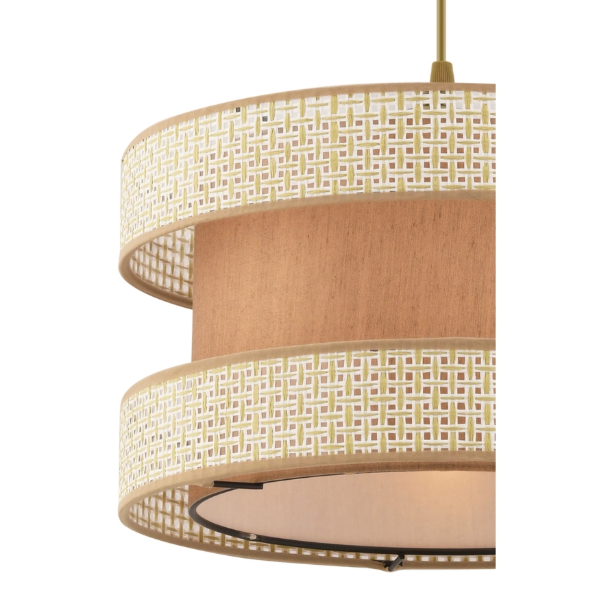 Pakaramā lustra HALO uz troses 1xE27/60W/230V, bēša/krēmkrāsas