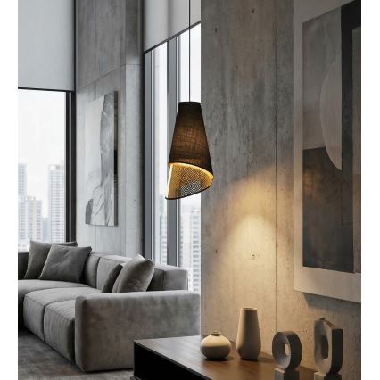 Pakaramā lustra MODA 1xE27/15W/230V melna/zelta