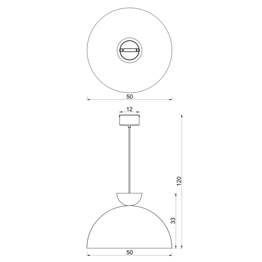 Pakaramā lustra NEVIS 1xE27/15W/230V Ø50 cm burgundijas krāsā