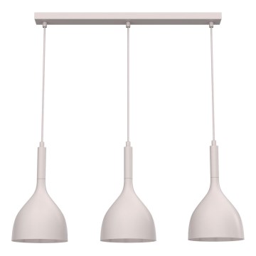 Pakaramā lustra NOAK 3xE27/15W/230V krēmkrāsas