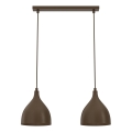 Pakaramā lustra NOAK CLASSIC ar vadu 2xE27/15W/230V brūna
