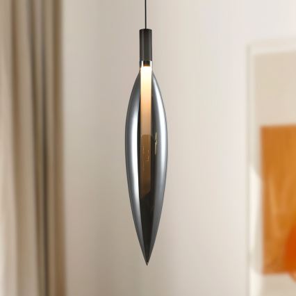 Pakaramā lustra NORDIC ar vadu 1xG9/5W/230V, melna hroma apdare