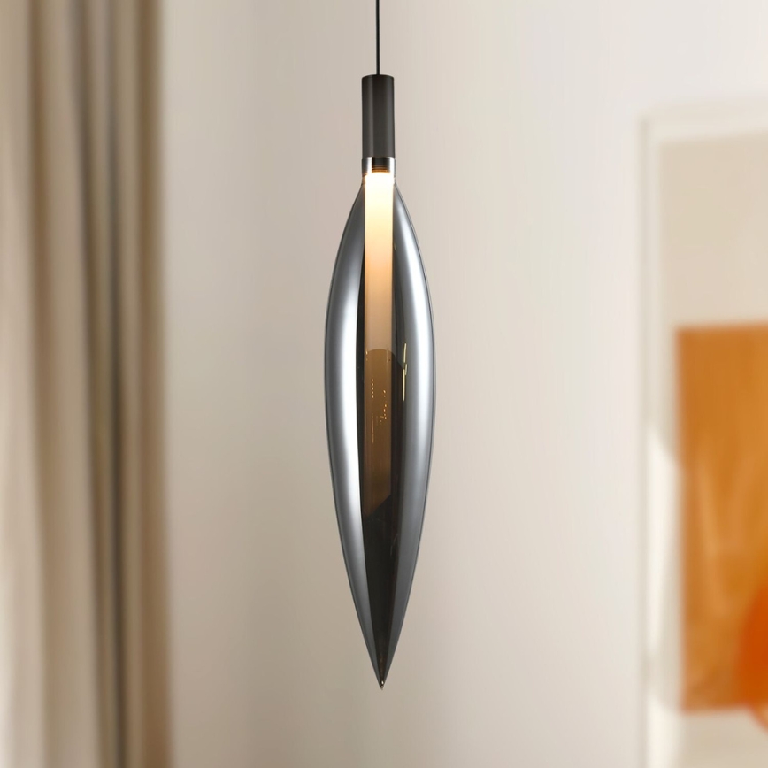 Pakaramā lustra NORDIC ar vadu 1xG9/5W/230V, melna hroma apdare