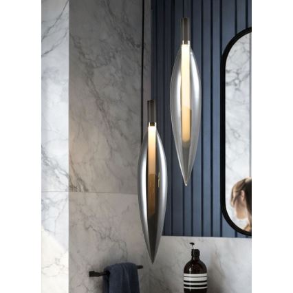 Pakaramā lustra NORDIC ar vadu 1xG9/5W/230V, melna hroma apdare
