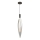 Pakaramā lustra NORDIC uz stieples 1xG9/5W/230V melna/caurspīdīga