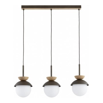 Pakaramā lustra REMKE ar vadu 3xE14/10W/230V brūna