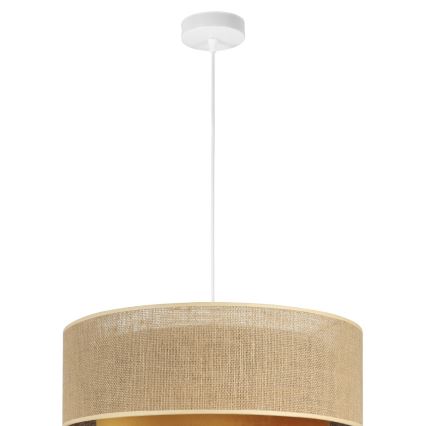Pakaramā lustra SARTA 1xE27/60W/230V Ø 45 cm miedzaina/jūta