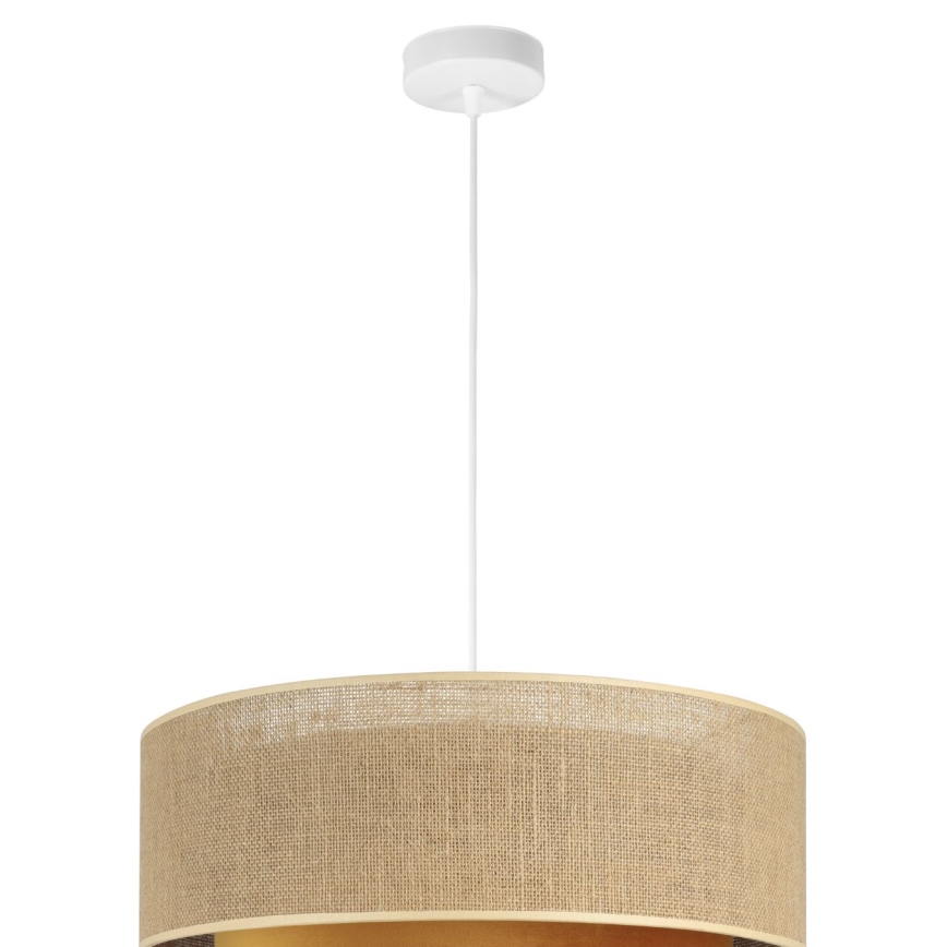 Pakaramā lustra SARTA 1xE27/60W/230V Ø 45 cm miedzaina/jūta
