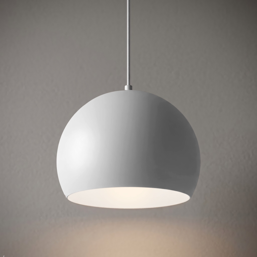 Pakaramā lustra SOOL 1xE27/15W/230V Ø 27 cm balta