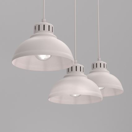 Pakaramā lustra SVEN 3xE27/15W/230V, krēmkrāsas