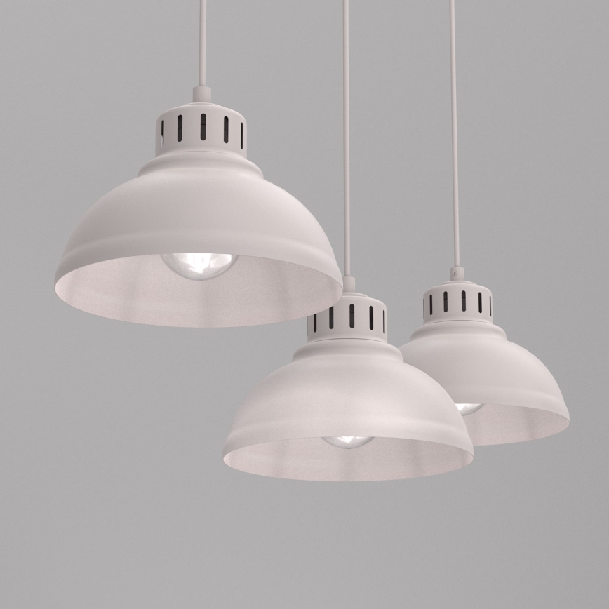 Pakaramā lustra SVEN 3xE27/15W/230V, krēmkrāsas