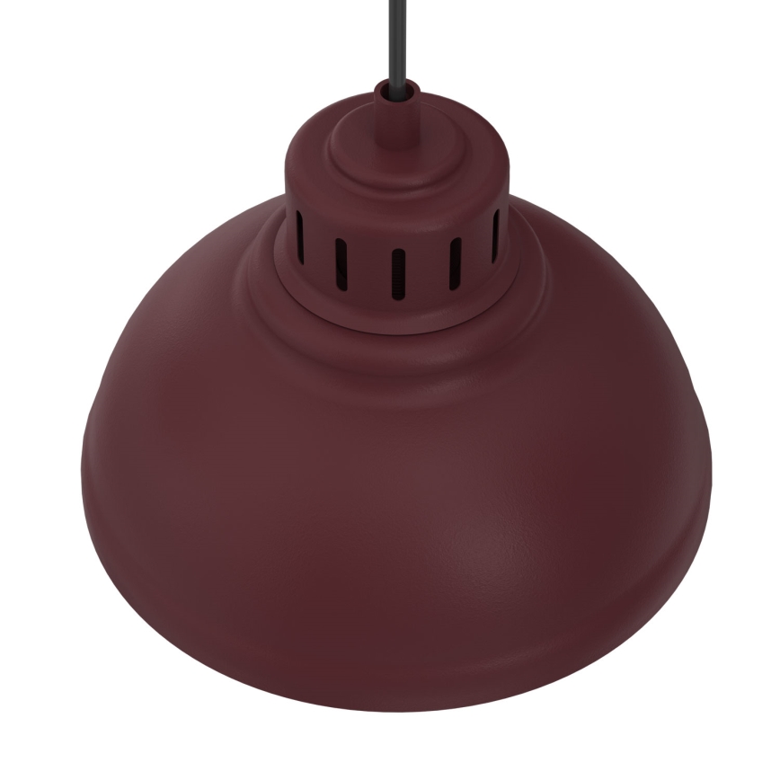 Pakaramā lustra SVEN ar vadu, 2xE27/15W/230V, burgundijas sarkana