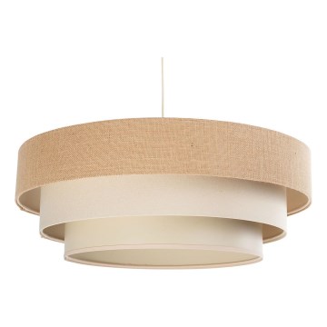 Pakaramā lustra TRINITI ar vadu 1xE27/60W/230V Ø 40 cm, bēša/krēmīga