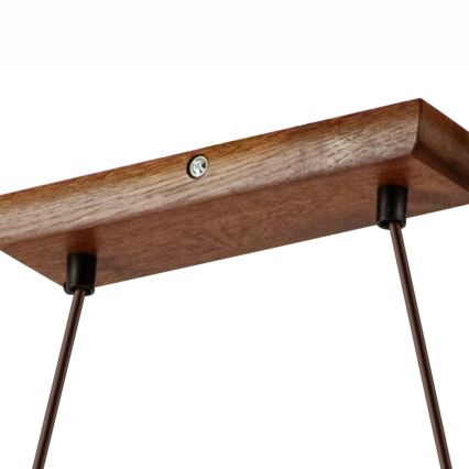 Pakaramā lustra uz kabeļa AIDA 2xE27/60W/230V diam. 35 cm ozols/valrieksts