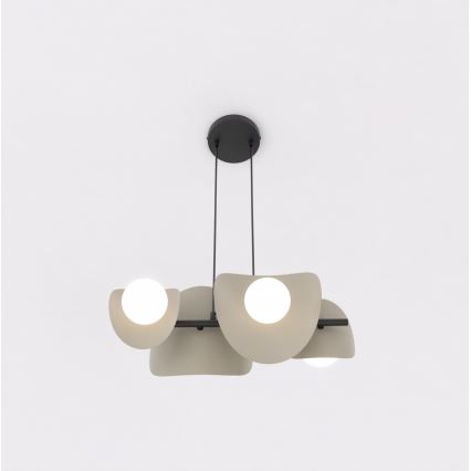 Pakaramā lustra uz kabeļa ELEMENTI 4xG9/8W/230V bēša