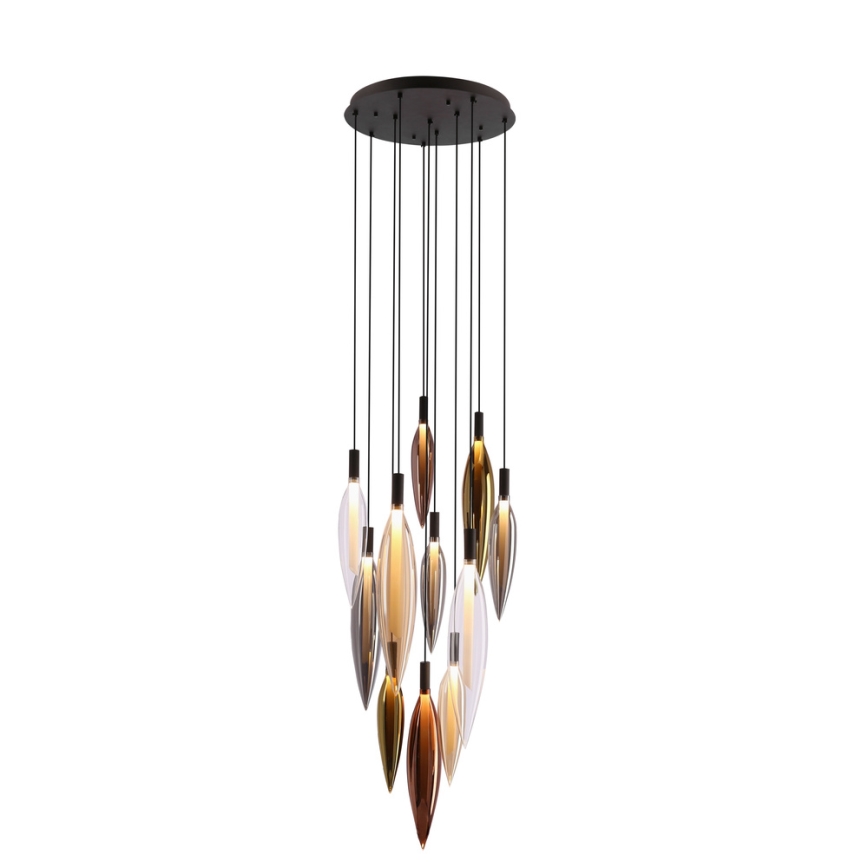 Pakaramā lustra uz kabeļa NORDIC 11xG9/5W/230V melna