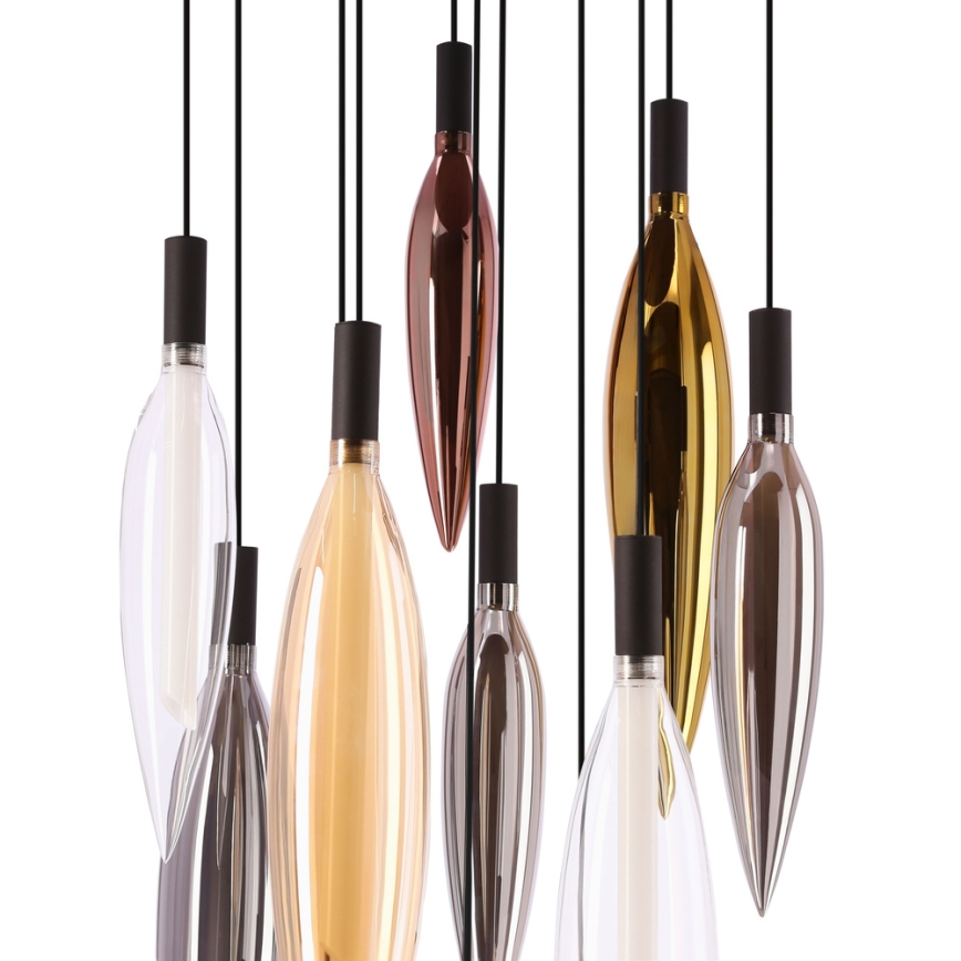 Pakaramā lustra uz kabeļa NORDIC 11xG9/5W/230V melna