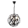 Pakaramā lustra uz ķēdes IRONBALL 3xE27/40W/230V melna