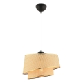 Pakaramā lustra uz troses BARETTE 1xE27/60W/230V brūna/zelta
