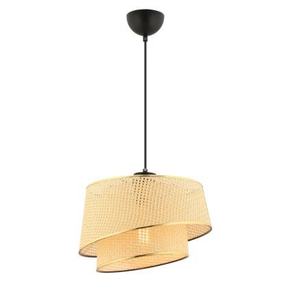 Pakaramā lustra uz troses BARETTE 1xE27/60W/230V brūna/zelta