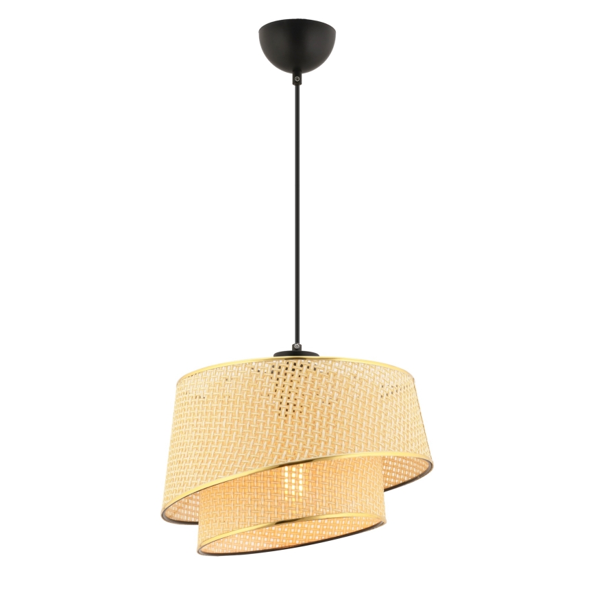 Pakaramā lustra uz troses BARETTE 1xE27/60W/230V brūna/zelta