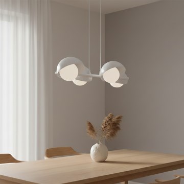 Pakaramā lustra uz troses BOOM 4xG9/8W/230V, balta