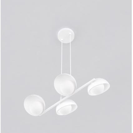 Pakaramā lustra uz troses BOOM 4xG9/8W/230V, balta