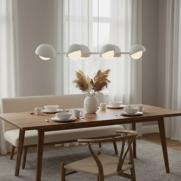 Pakaramā lustra uz troses BOOM 6xG9/8W/230V balta