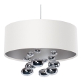 Pakaramā lustra uz vada BUBBLE, 1x E27/60W/230V, Ø 40 cm, balta