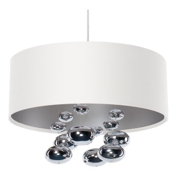 Pakaramā lustra uz vada BUBBLE, 1x E27/60W/230V, Ø 40 cm, balta