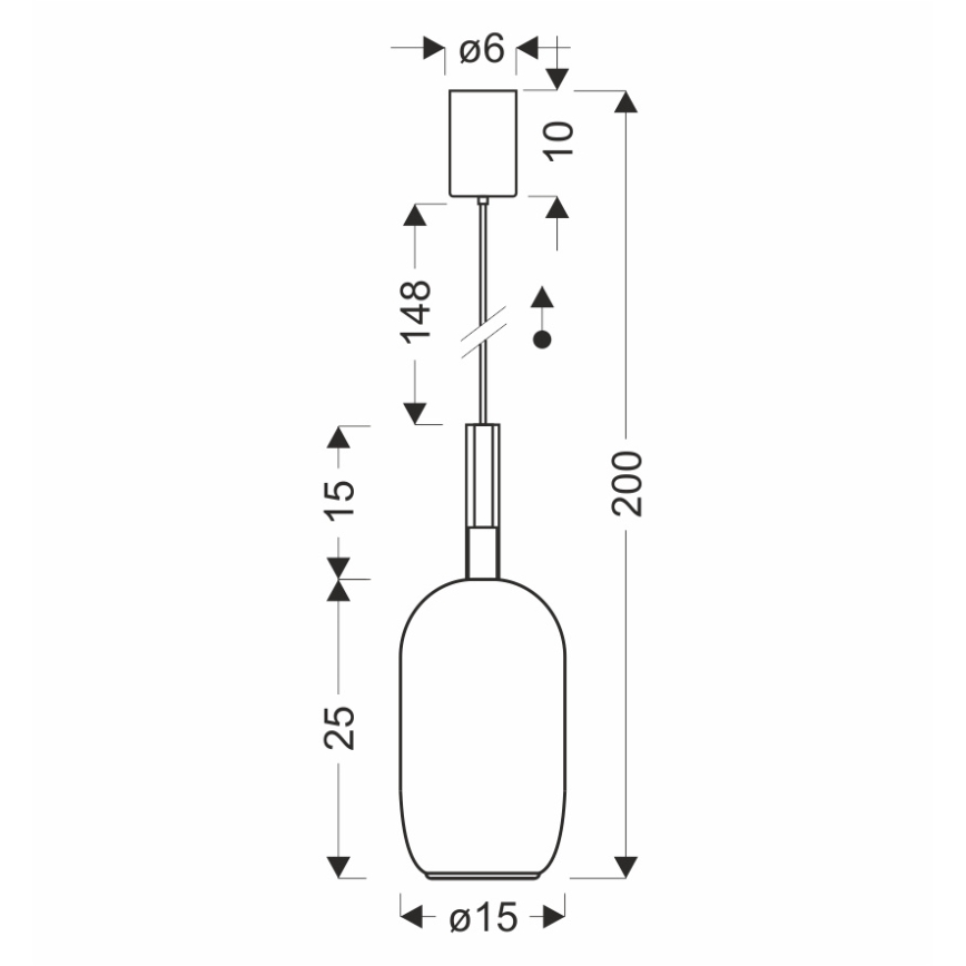 Pakaramā lustra uz vada BUENO 1xGX53/9W/230V diam. 15 cm dūmakaini brūna