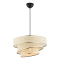 Pakaramā lustra uz vada COUPER 1xE27/60W/230V krēmkrāsa/spīdīgs hroms