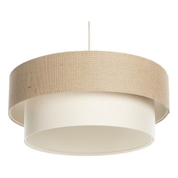 Pakaramā lustra uz vada DUO 1xE27/60W/230V Ø 50 cm bēša/krēma