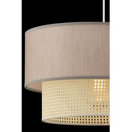 Pakaramā lustra uz vada ECHO 1xE27/60W/230V bēša/krēmkrāsā