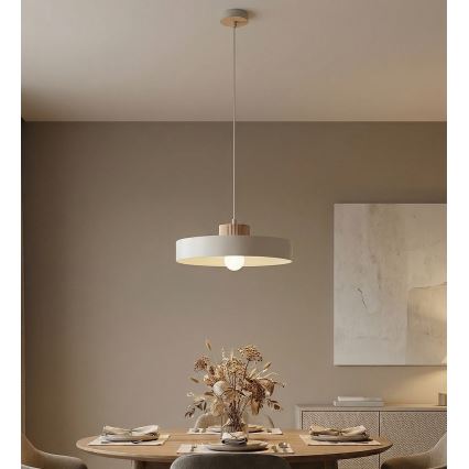 Pakaramā lustra uz vada KIVI 1xE27/15W/230V balta