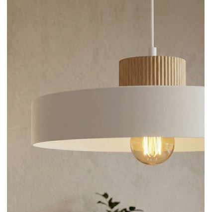 Pakaramā lustra uz vada KIVI 1xE27/15W/230V balta