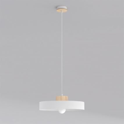 Pakaramā lustra uz vada KIVI 1xE27/15W/230V balta