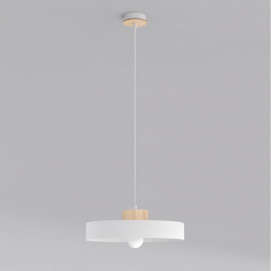 Pakaramā lustra uz vada KIVI 1xE27/15W/230V balta