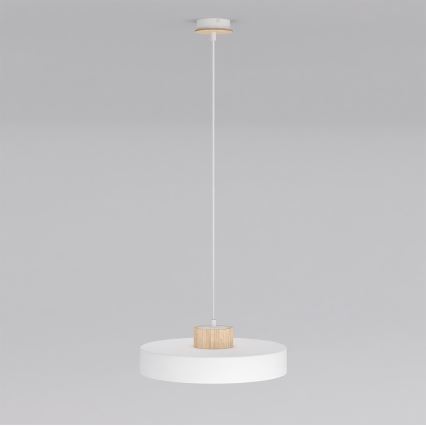 Pakaramā lustra uz vada KIVI 1xE27/15W/230V balta