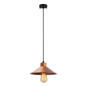 Pakaramā lustra uz vada MANAVGAT 1xE27/40W/230V vara/brūna