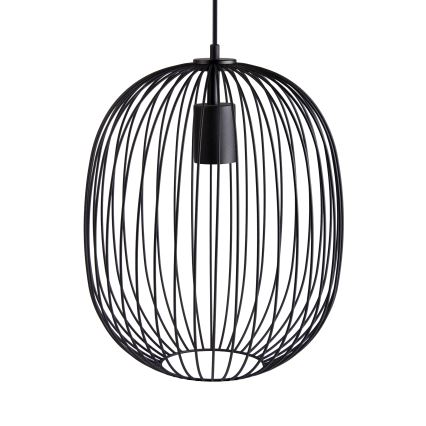 Pakaramā lustra uz vada OVELLA 1xE27/15W/230V Ø 34 cm melna